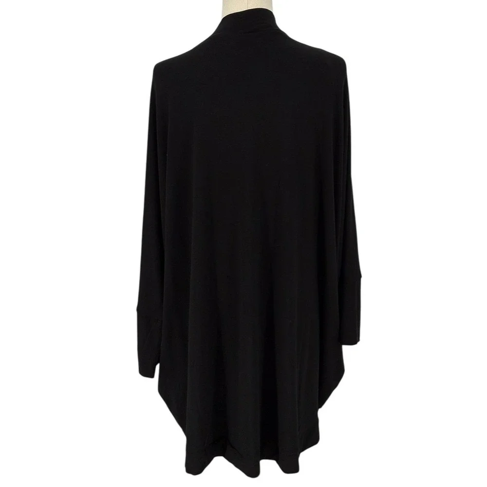 ZENANA Black Open Front Duster Cardigan Sweater‎ 2X